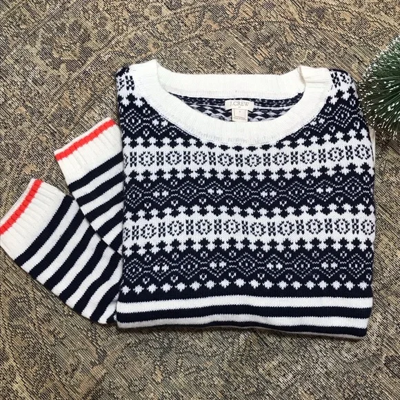 🍀🌸 J.Crew Factory Stripes sweater 🌸🍀 - Picture 12 of 13